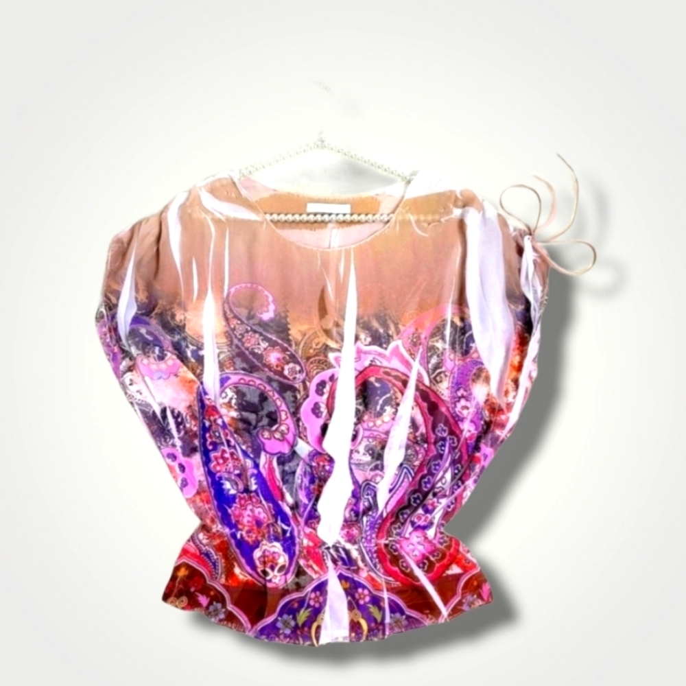 CHARLOTTE RUSSE Paisley Blouse